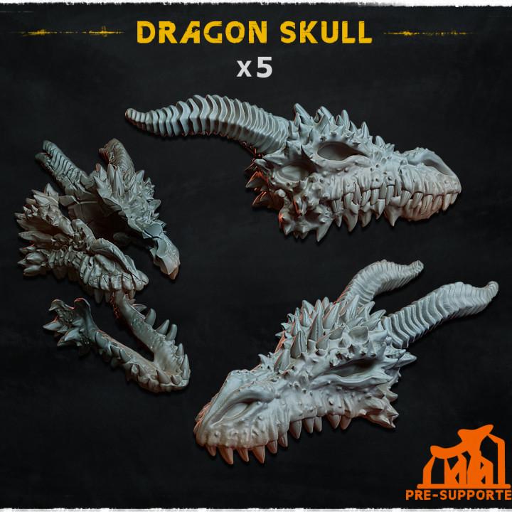 Dragon Skull 1 - Basing Bits - 32mm Basing