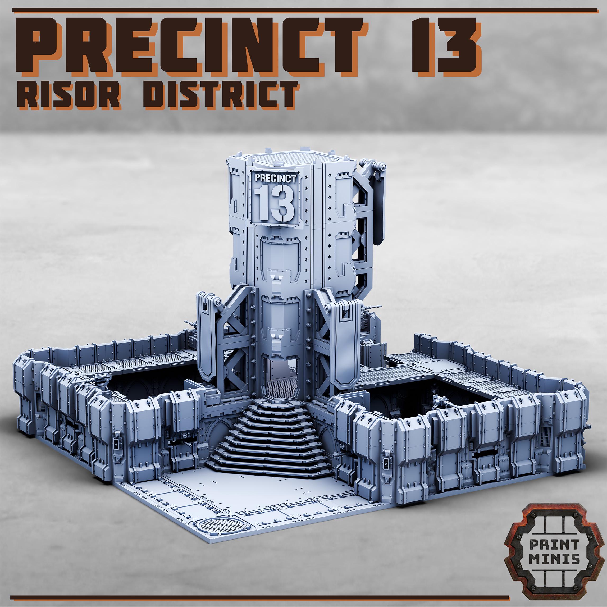 Print Minis - Precinct 13 - Risor District - 32mm Basing