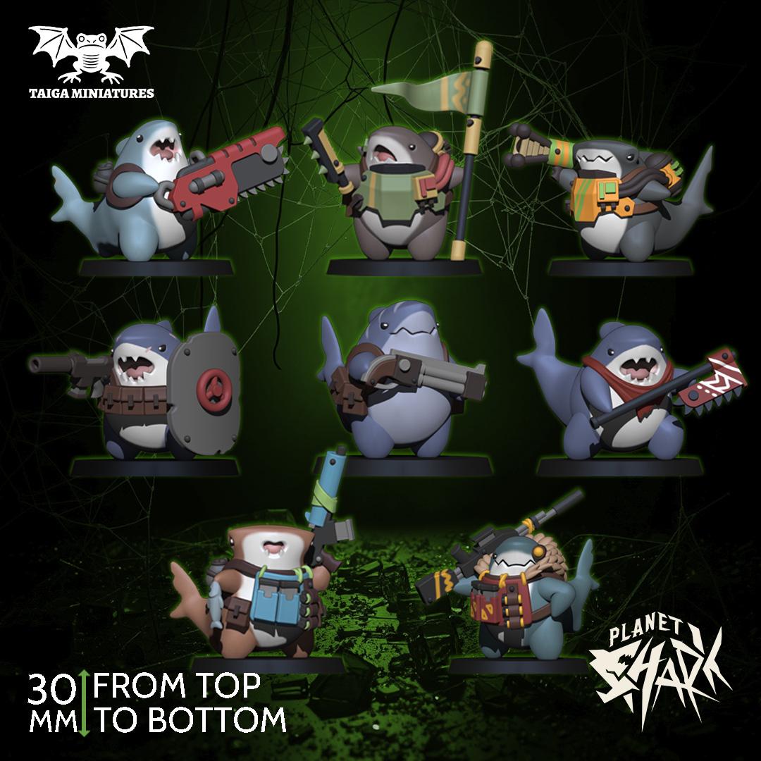 Planet Shark - Bulls Squad 3 - Taiga Miniatures