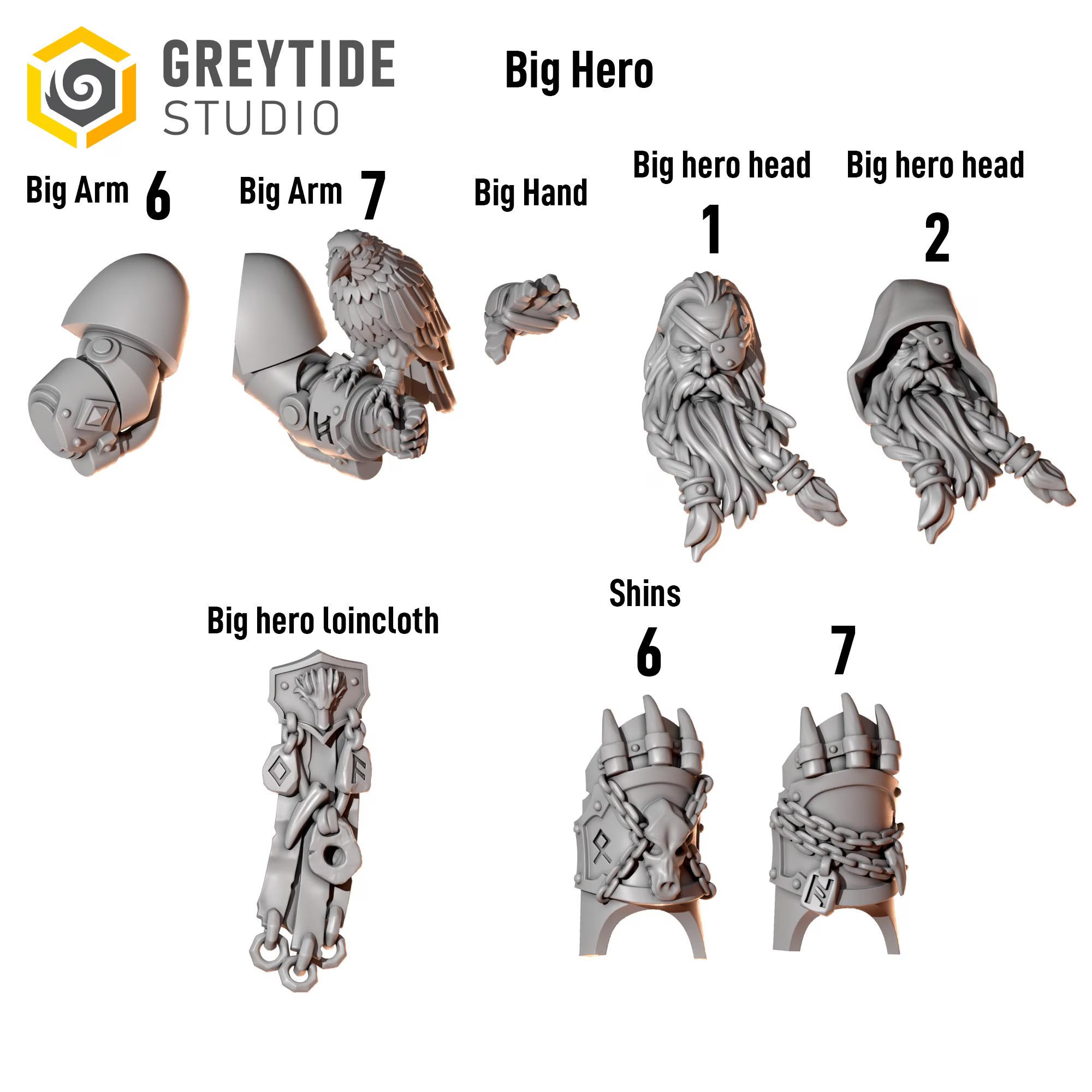 Primal Hounds - Termi Hero Pack - GreyTide Studio